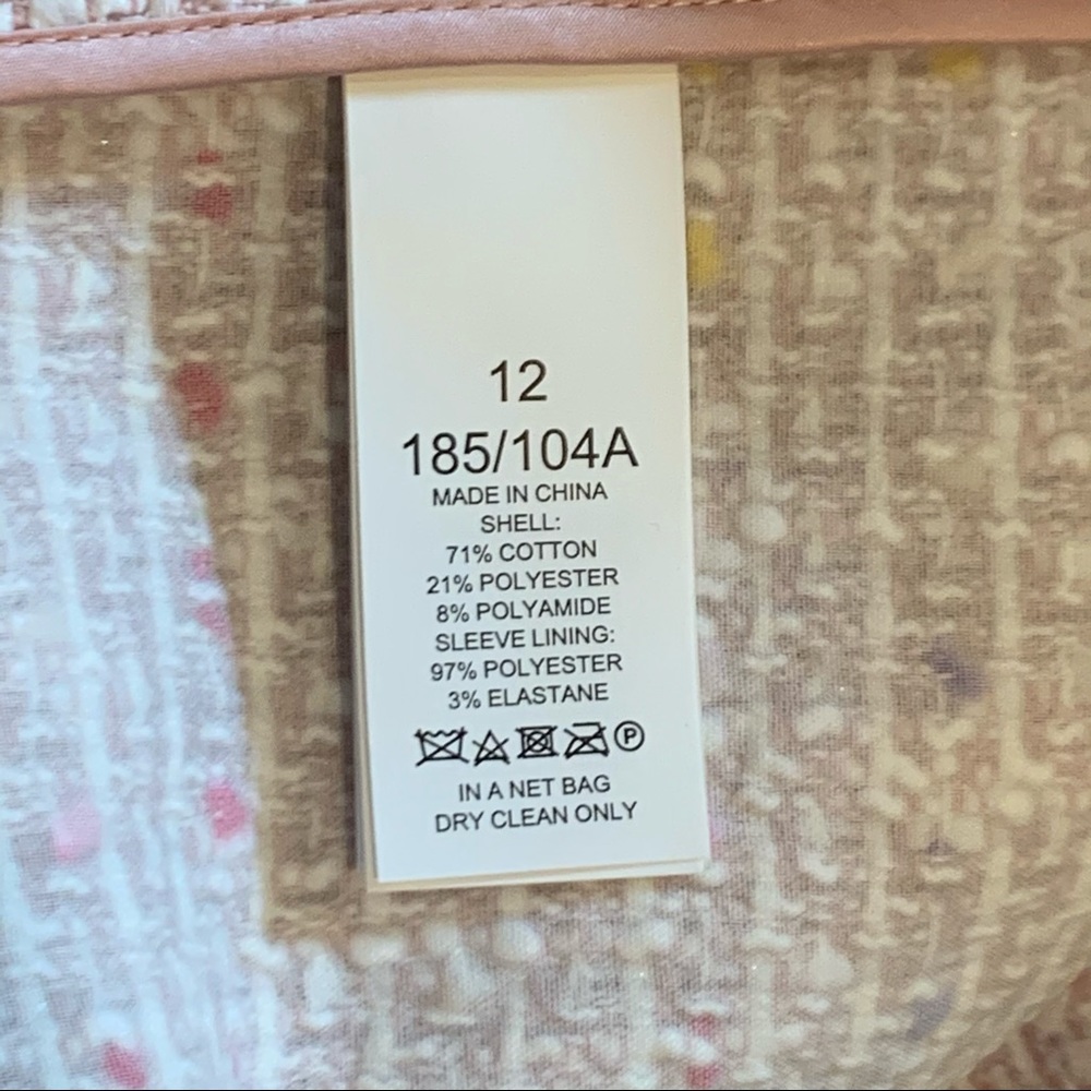 Kate Spade Tweed Coat - pink multi colored - oumu1205 / NWT - Picture 12 of 13